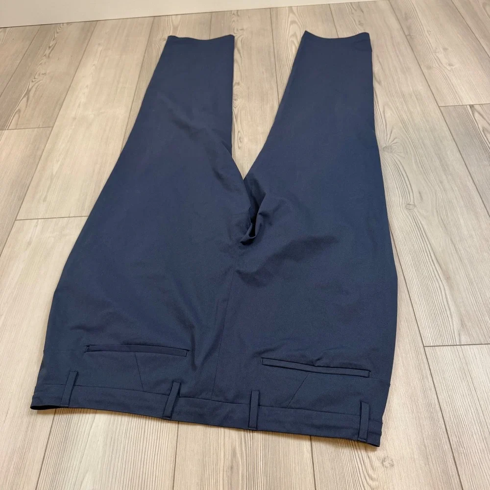 Ministry of Supply Kinetic Pants Mens 40 Regular Navy Blue Primeflex Stretch
